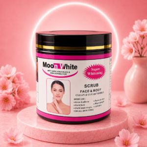 Moon White Super Whitening Face & Body Scrub