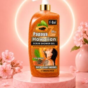 F-Bel Papaya Hawaiian Scrub Shower Gel